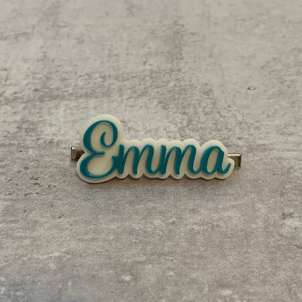 Name Barrette Clip for Kids Hair | Easter Basket Gift for Girls | Custom Hair Clip