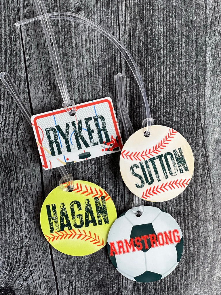 Soccer Bag Name Tag | Personalized Sports Bag Tag | Custom Soccer Name Tag | Soccer Tag | Luggage Tag | Bookbag Nametag | Travel Soccer