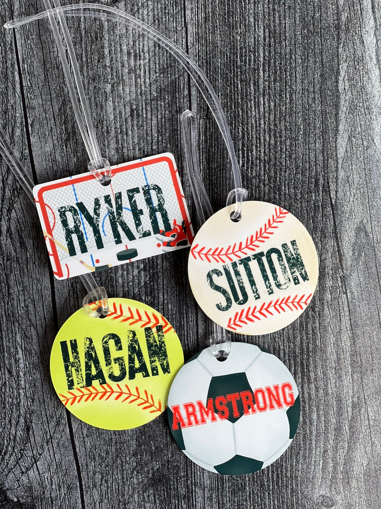 Soccer Bag Name Tag | Personalized Sports Bag Tag | Custom Soccer Name Tag | Soccer Tag | Luggage Tag | Bookbag Nametag | Travel Soccer