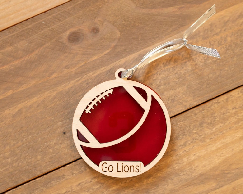 Sports Ornaments Personalized with your Favorite Player Name and Number | Basketball Football Tennis Baseball Volleyball Soccer