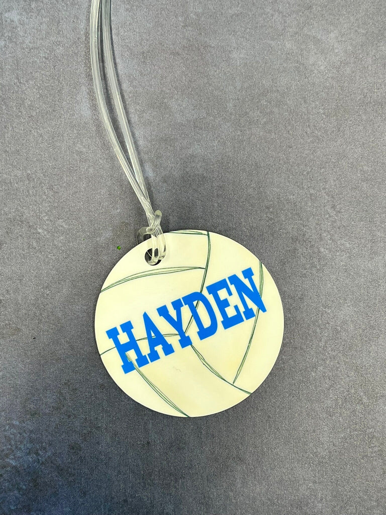 Volleyball Bag Nametag | Personalized Sports Bag Tag | Custom Volleyballl Name Tag | Luggage Tag | Bookbag Nametag | Youth Volleyball