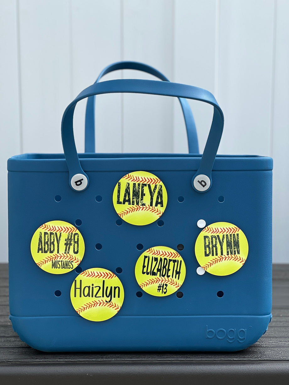 Softball Bogg Bag Tag – Everything Done To A T