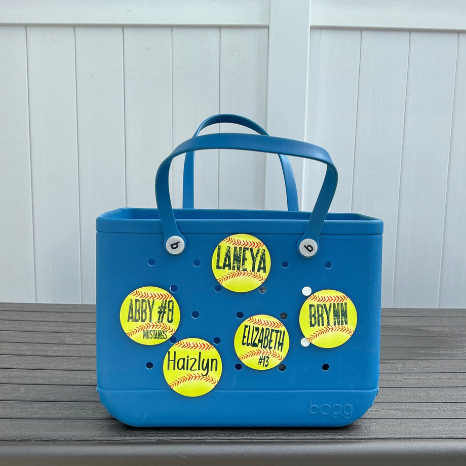 Softball Bogg Bag Tag1
