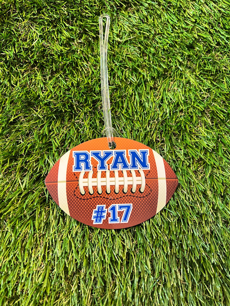 Football Bag Name Tag