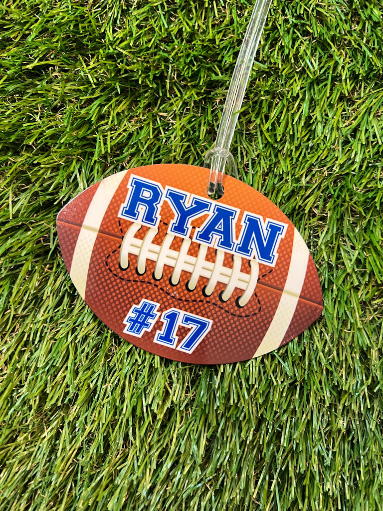 Football Bag Name Tag