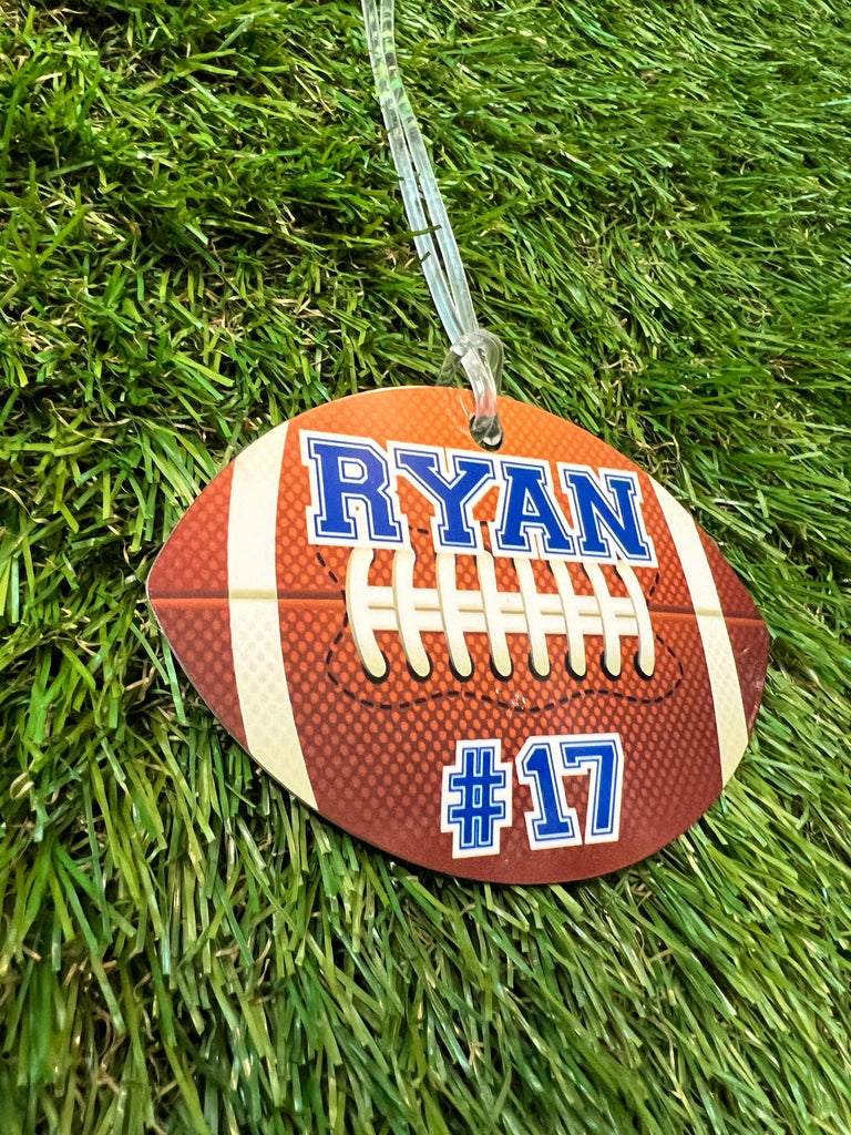 Football Bag Name Tag