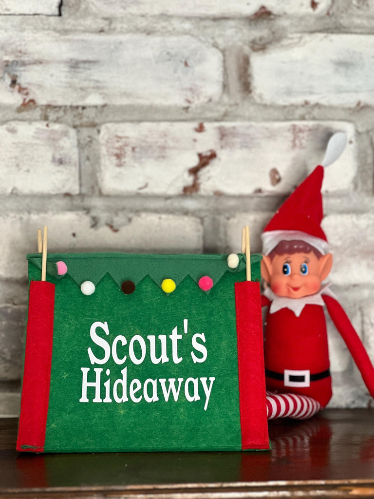 Elf Hideaway Tent | Personalized Christmas Elf Props | Christmas Elf Setup | Custom Elf Tent