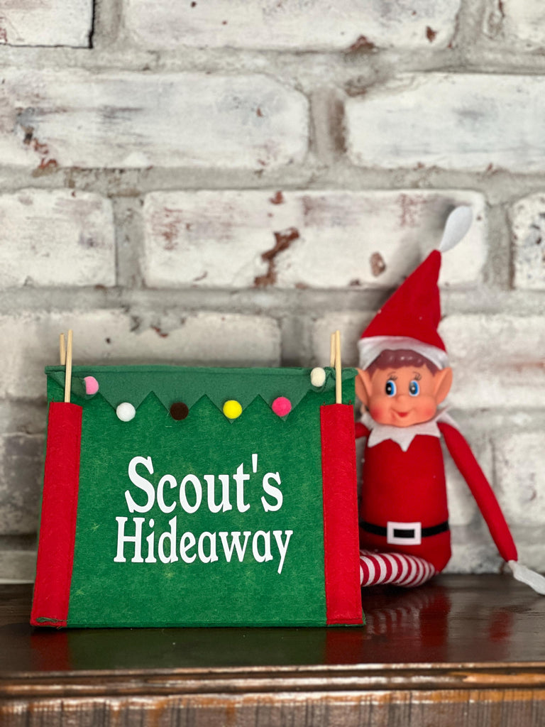 Elf Hideaway Tent | Personalized Christmas Elf Props | Christmas Elf Setup | Custom Elf Tent