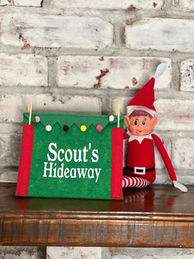 Elf Hideaway Tent | Personalized Christmas Elf Props | Christmas Elf Setup | Custom Elf Tent