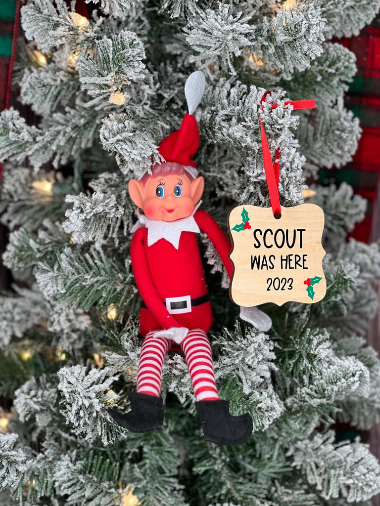 Elf Custom Ornament | Christmas Elf Prop Ornament | Elf Accessories for Kids Christmas | Personalized Elf Christmas Ornament | Custom Elf