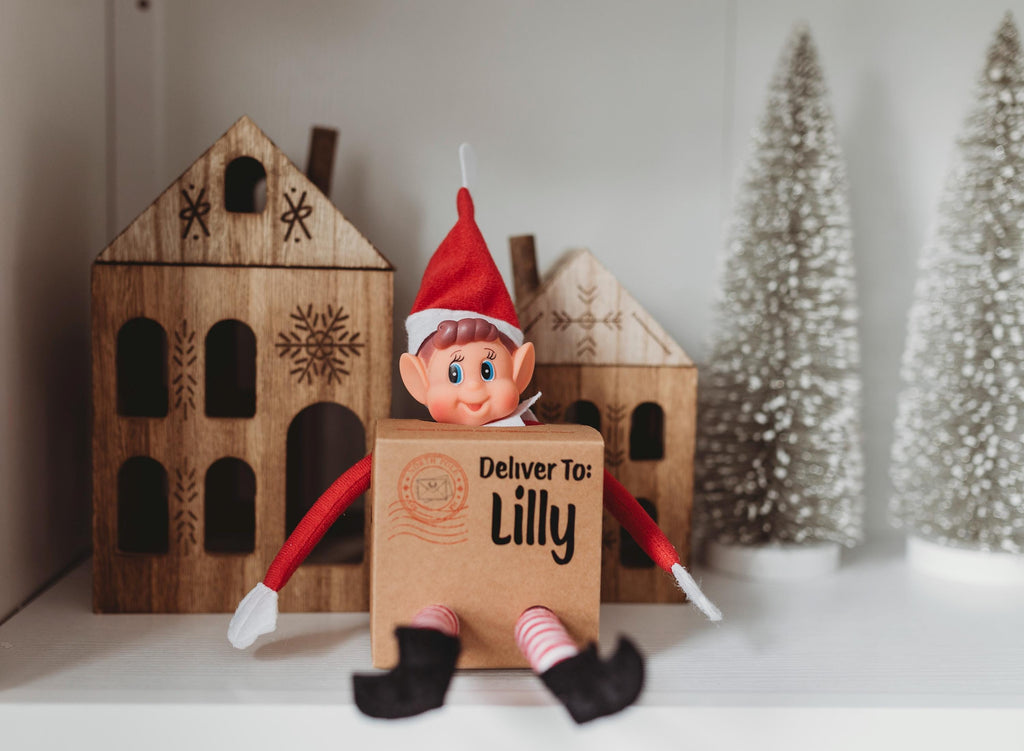 Elf Arrival Box Personalized with Child's Name