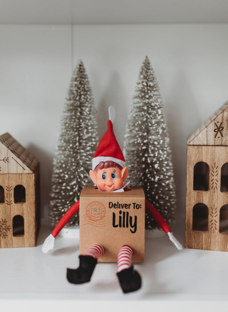 Elf Arrival Box Personalized with Child's Name
