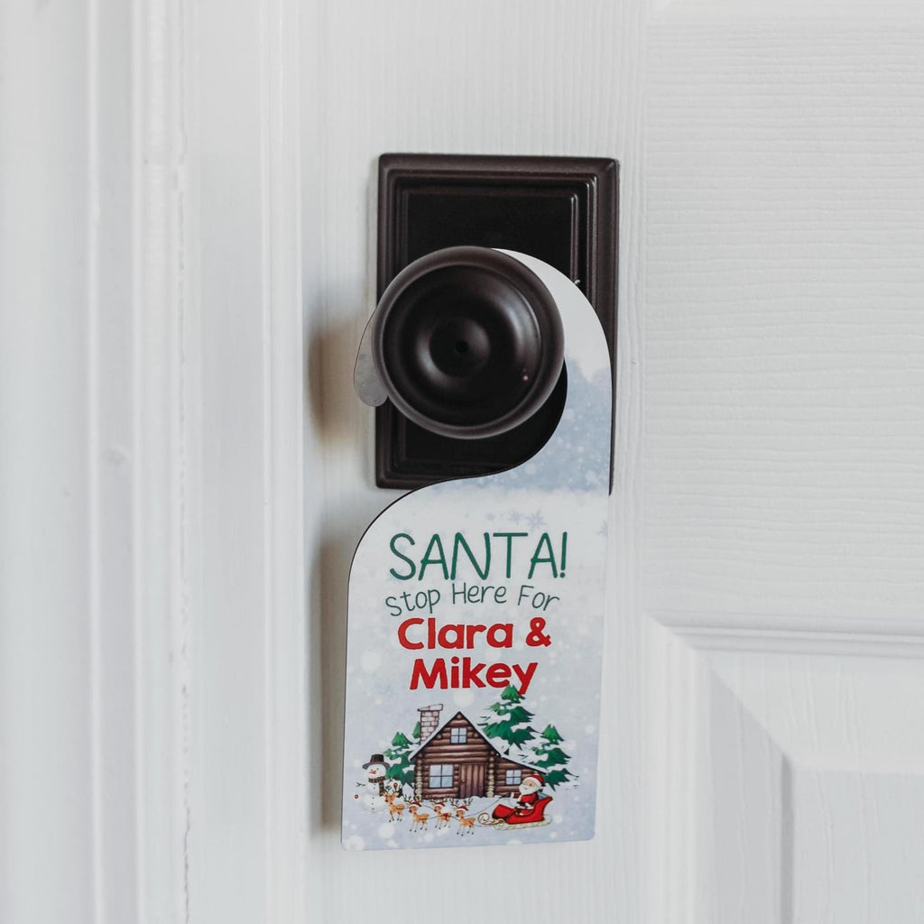 Elf Door Hanger | Personalized Christmas Elf Props | Christmas Elf Setup | Elf Personalized Christmas Door Hanger