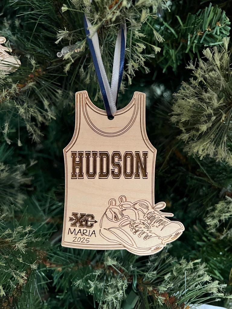 Cross Country Runner Personalized Christmas Ornament | Running Gift | X-Country Team or Coach Gift