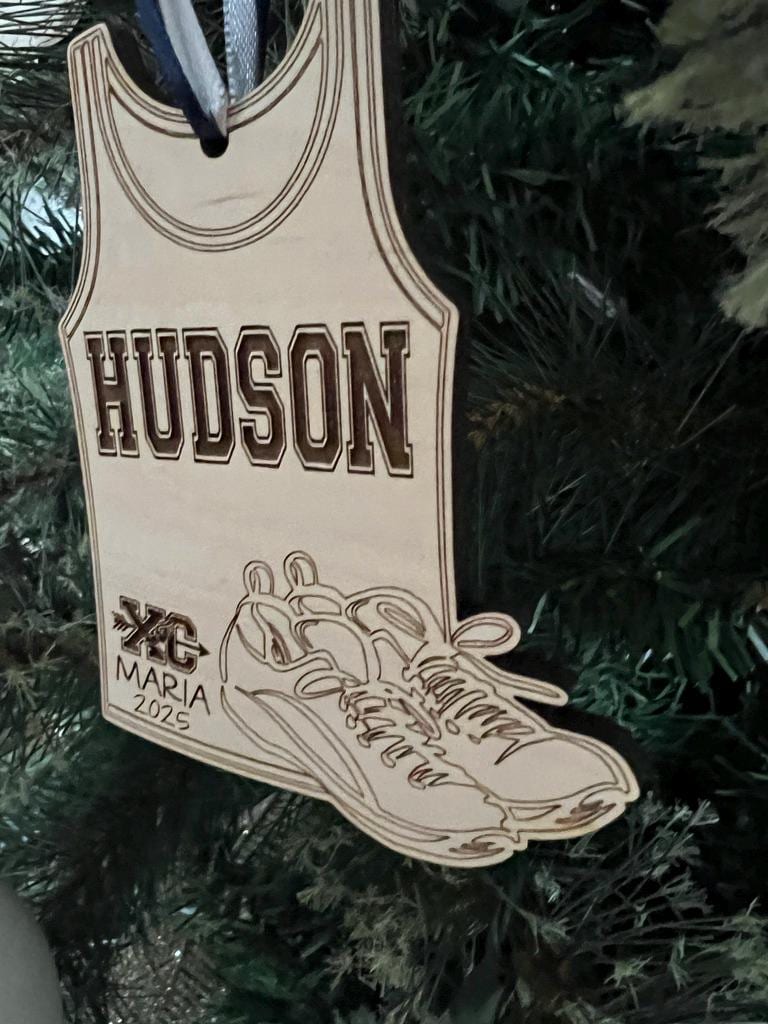 Cross Country Runner Personalized Christmas Ornament | Running Gift | X-Country Team or Coach Gift