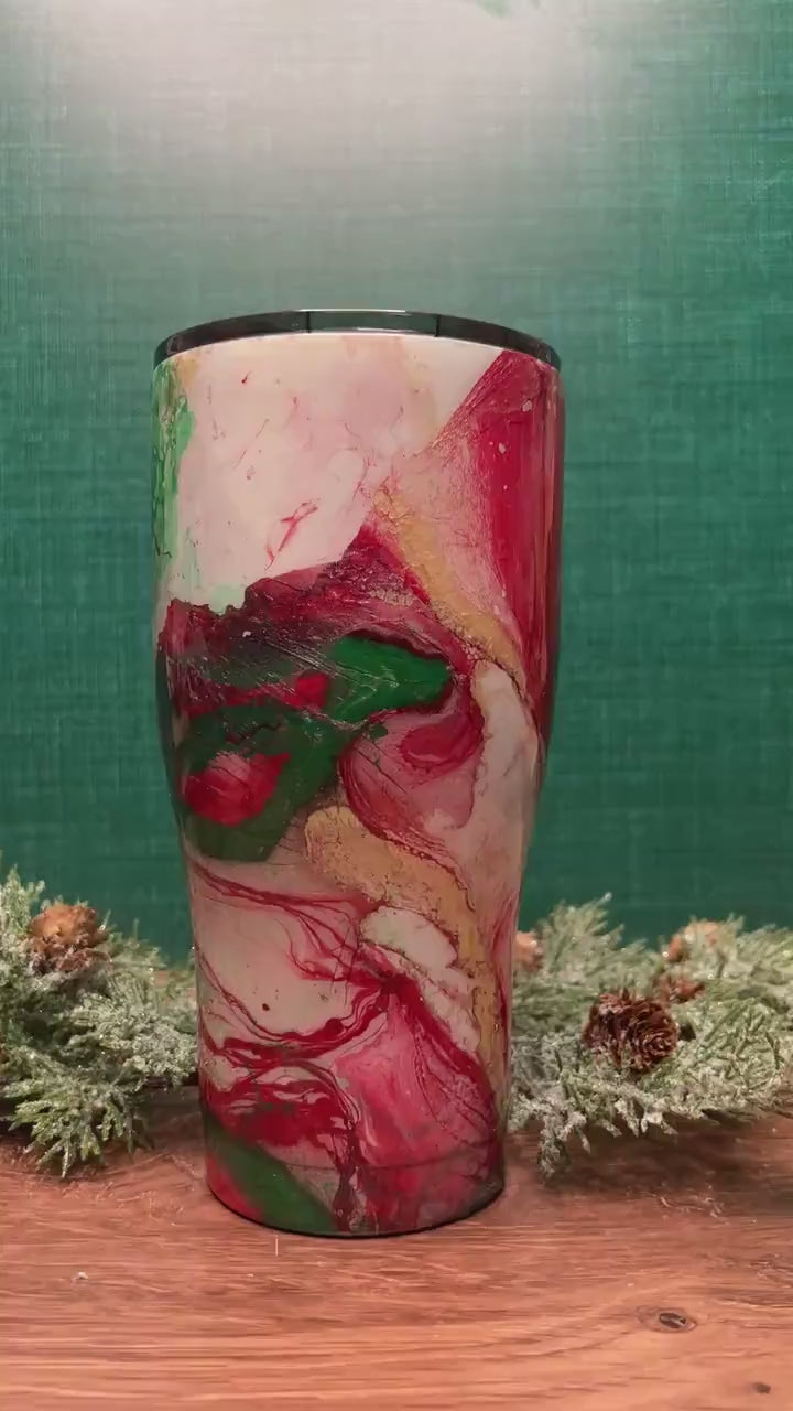 Christmas Personalized Swirl Tumbler