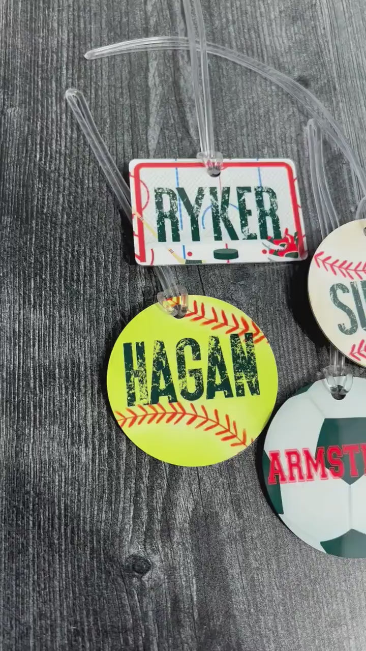 Soccer Bag Name Tag