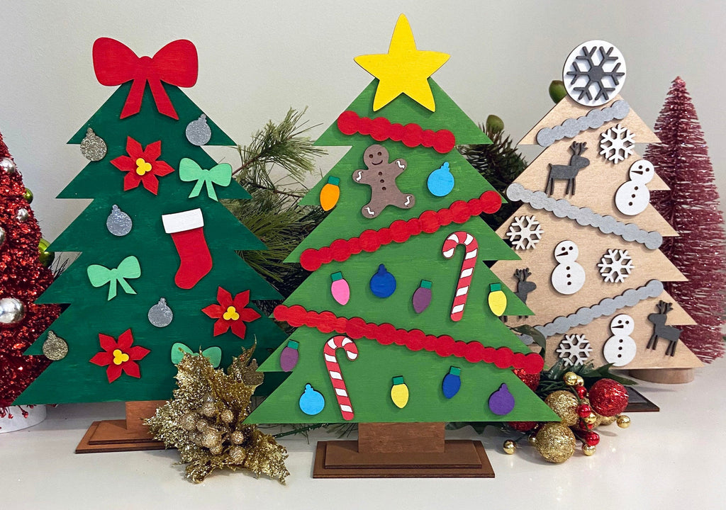 DIY Christmas Tree Painting Kit | Paint Your Own Tree | Tree Decorating Activity | Craft Gift