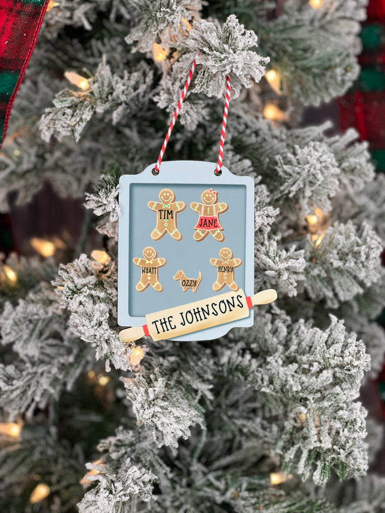 Custom Christmas Ornament for Grandmother, Mimi, Grandma | Gingerbread Christmas Ornament | Personalized Family Christmas Ornament