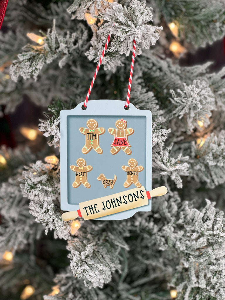 Custom Christmas Ornament for Grandmother, Mimi, Grandma | Gingerbread Christmas Ornament | Personalized Family Christmas Ornament