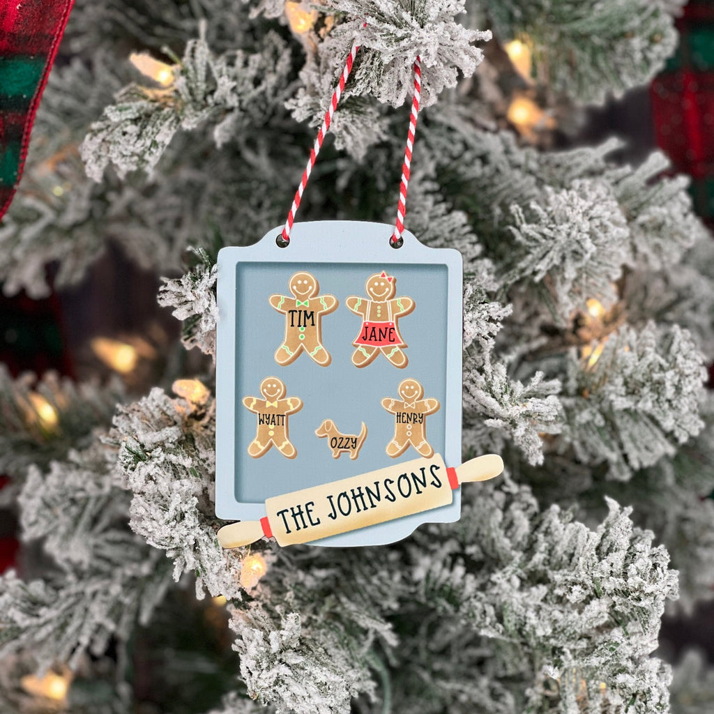 Custom Christmas Ornament for Grandmother, Mimi, Grandma | Gingerbread Christmas Ornament | Personalized Family Christmas Ornament